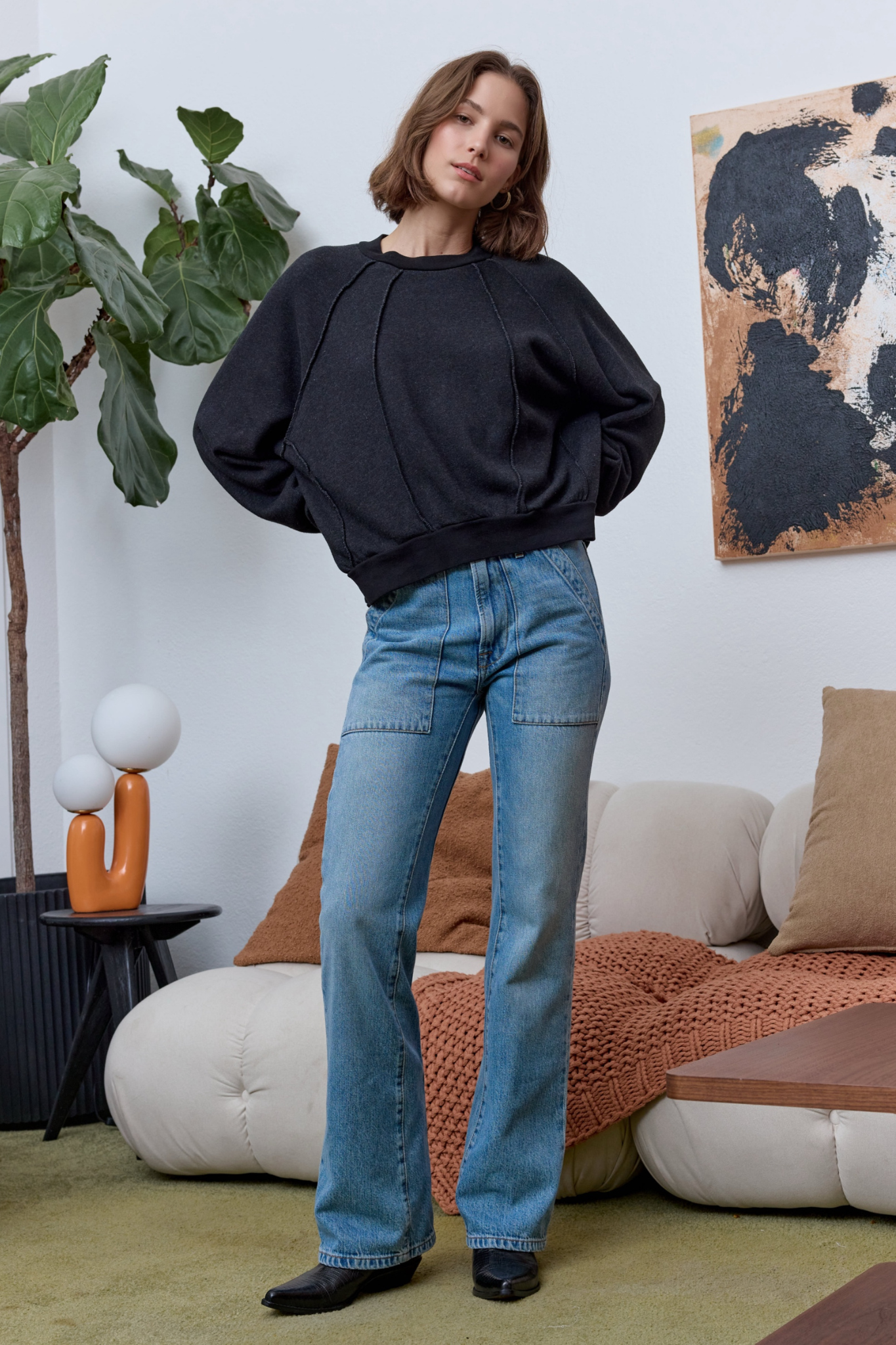 Vierra Oversized Cloud Fleece Sweatshirt