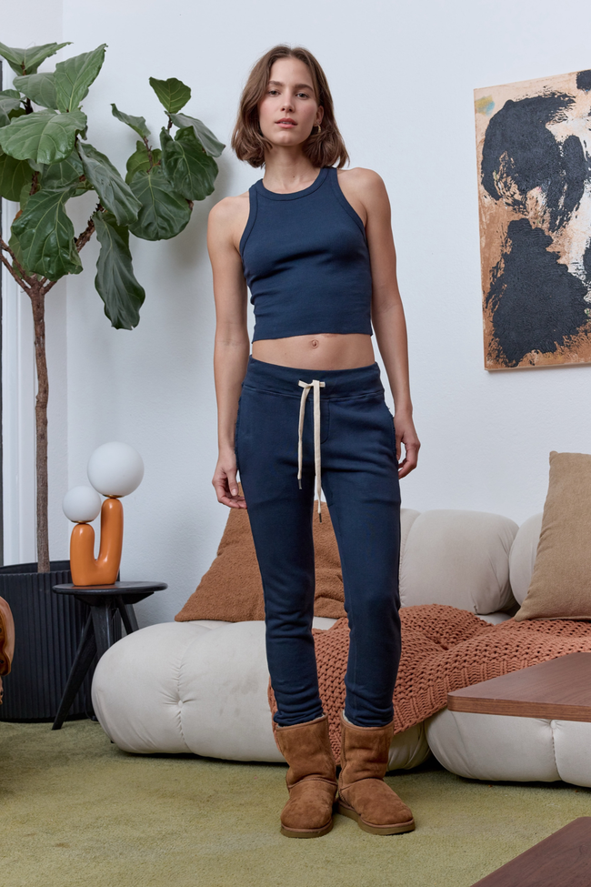 Amaya Fitted Crop Rib Tank Main Image