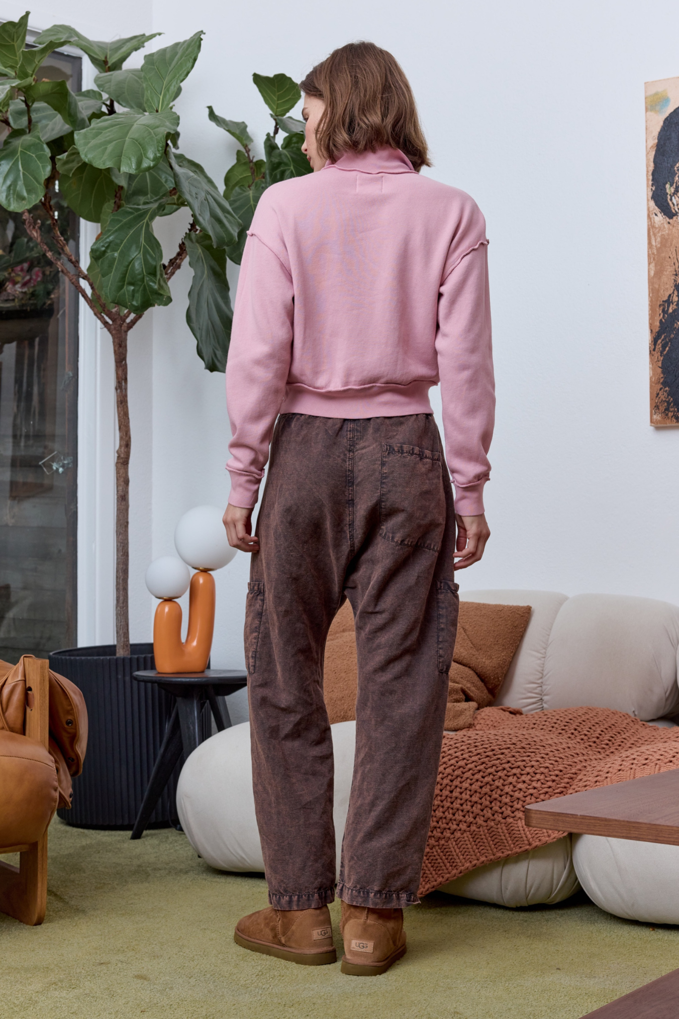 Carlson Linen Cotton Tie Pant