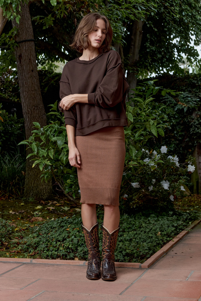 Kenya Boxy Loop Terry Sweatshirt Main Image