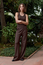 Violet Fitted Baby Rib U Tank