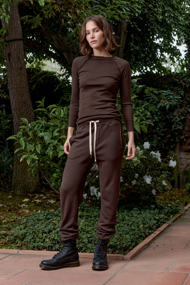 Aria Fitted Baby Rib Raglan Tee Main Image