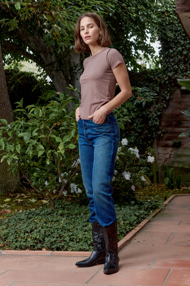 Owen Mid Rise Slim Straight Jean Main Image