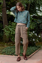 Livia Painted Cotton Crew Sweater