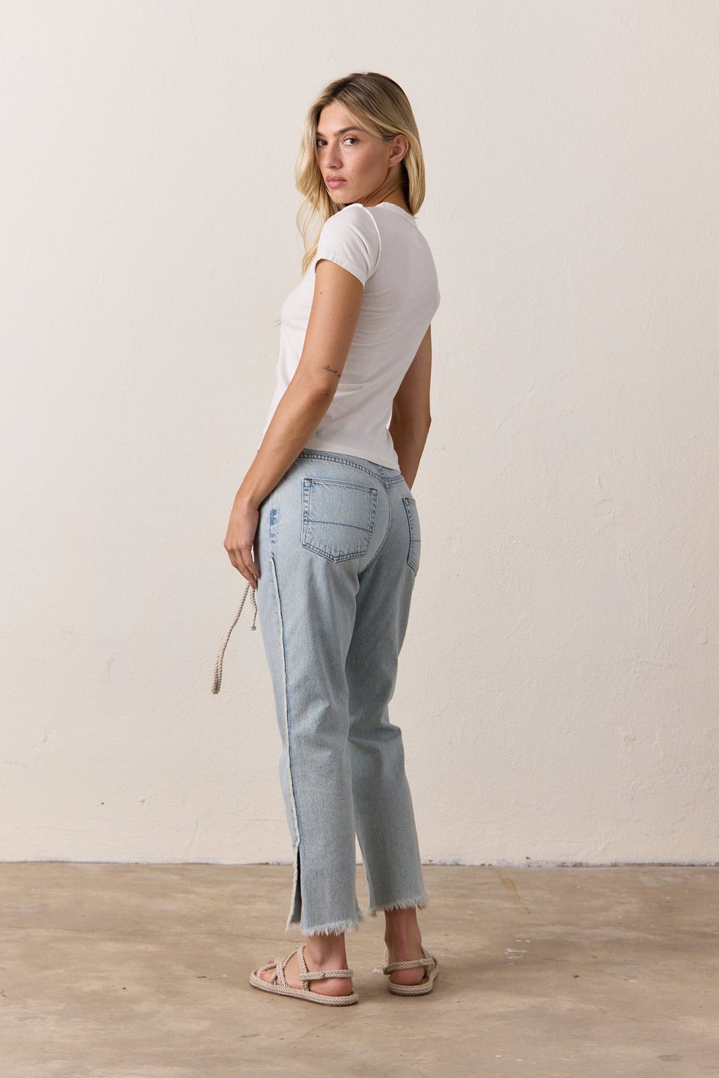 Penny Relaxed Tie Waist Jean