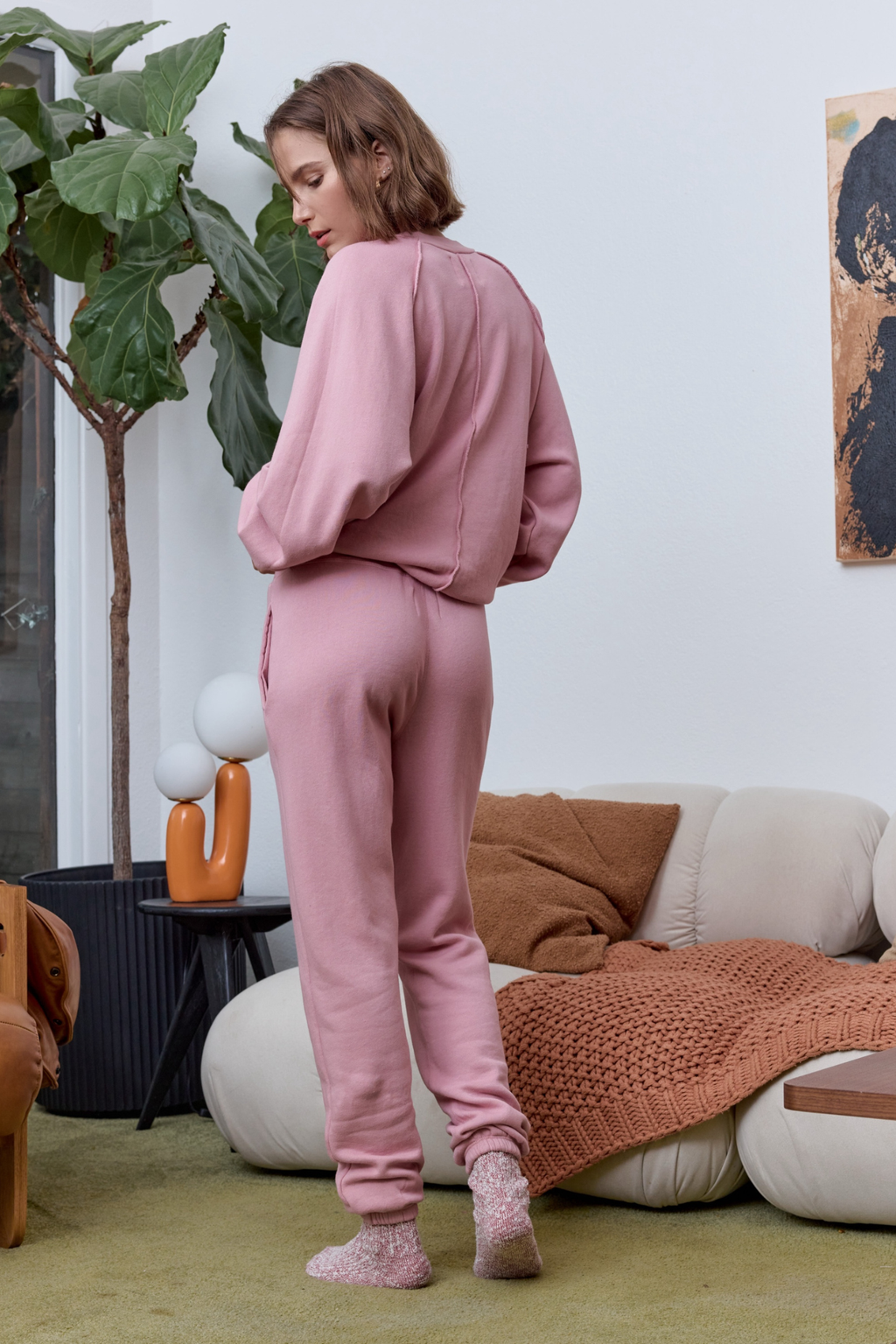 Isabella High Waist Cloud Fleece Sweatpant