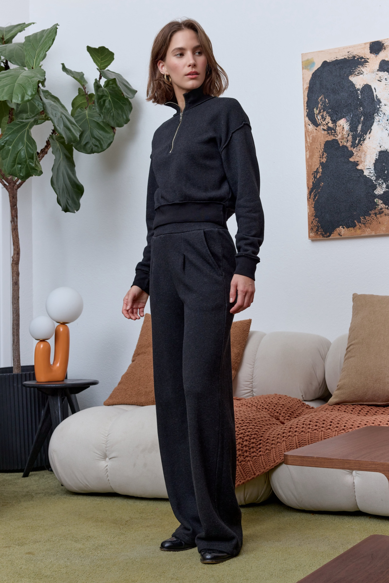 Tova Cloud Fleece Half Zip Sweatshirt