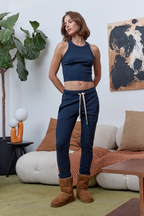 Sayde Slim Distressed Loop Terry Sweatpant