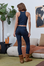 Amaya Fitted Crop Rib Tank