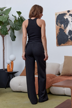 Amaya Fitted Crop Rib Tank