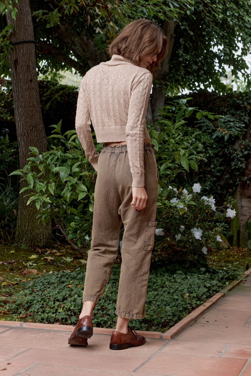 Dame Viscose Blend Crochet Cardigan