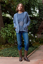 Lincoln Oversized Mini Loop Terry Hoodie