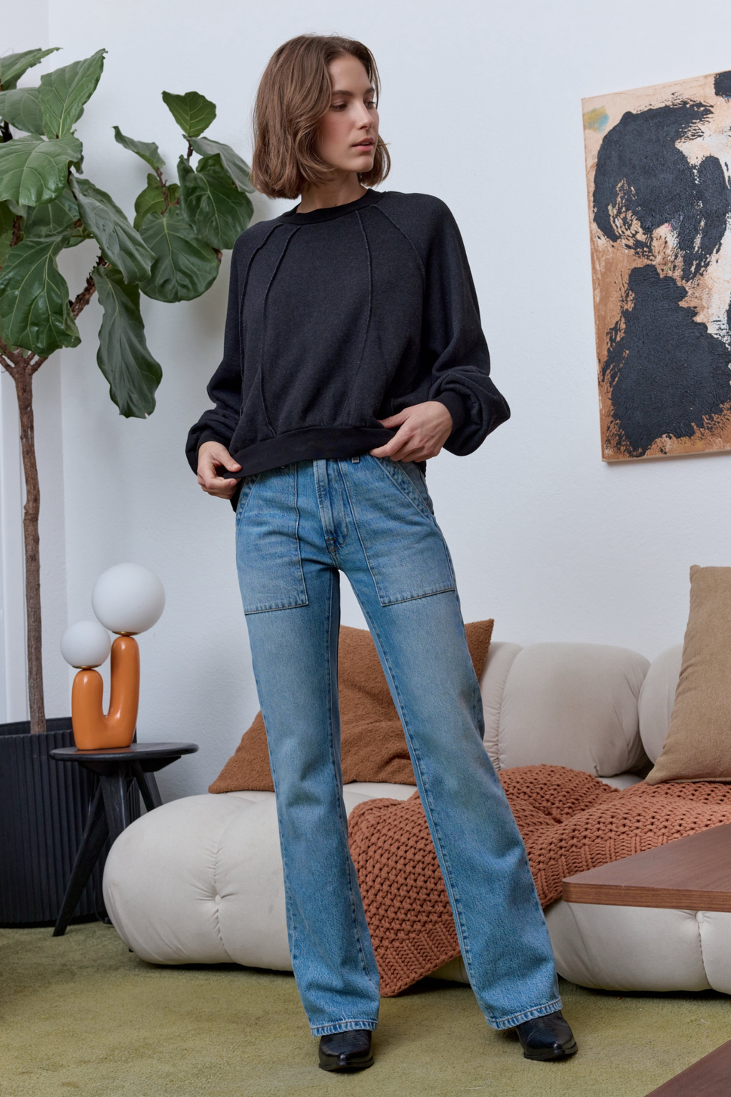 Vierra Oversized Cloud Fleece Sweatshirt