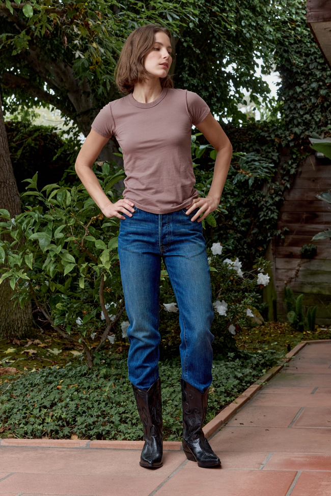 Owen Mid Rise Slim Straight Jean Hover Image