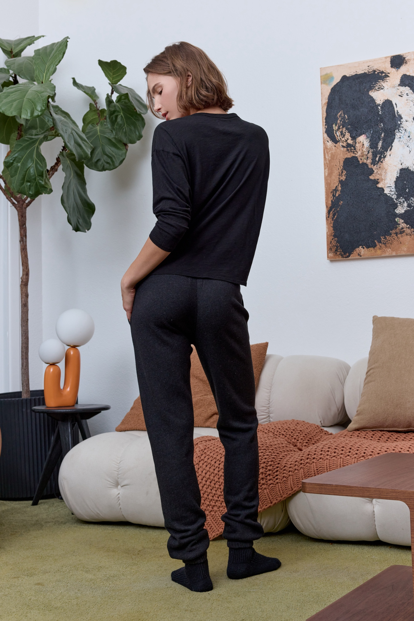 Isabella High Waist Cloud Fleece Sweatpant