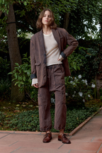 Seville Linen Cotton Oversized Blazer