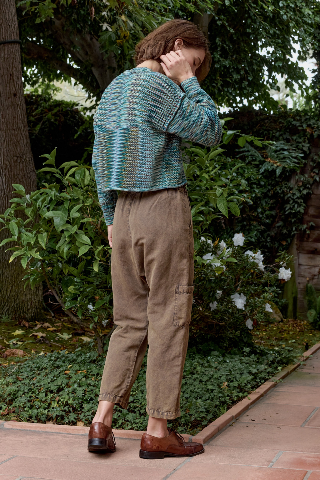 Livia Painted Cotton Crew Sweater