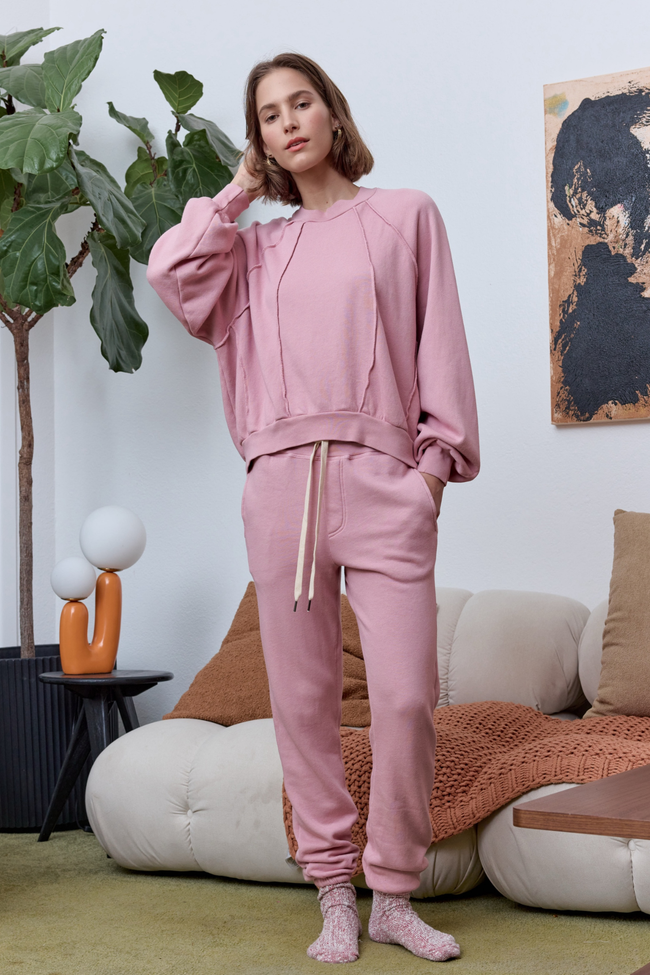 Isabella High Waist Cloud Fleece Sweatpant Main Image