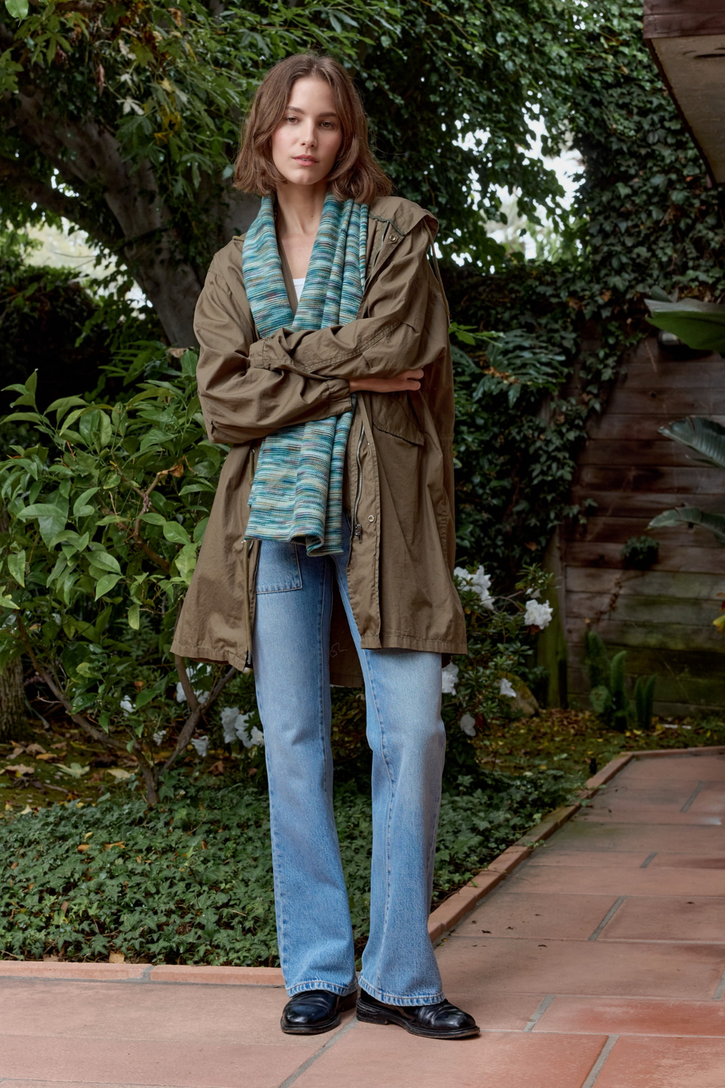 Emma Painted Cotton Shrug Sweater