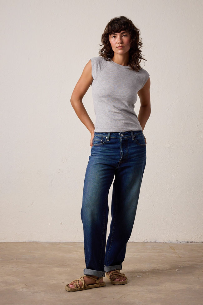 Chloe Fitted Vintage Jersey Muscle Tee Main Image