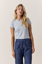 Tara Lux Jersey Mini Crew Tee