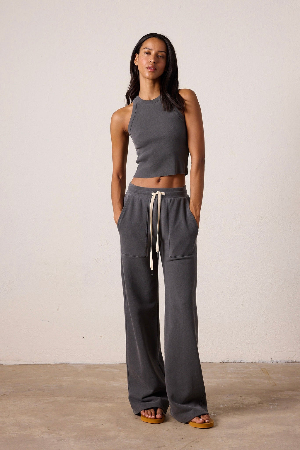 Franky Wide Leg Loop Terry Sweatpant