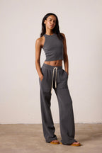 Franky Wide Leg Loop Terry Sweatpant