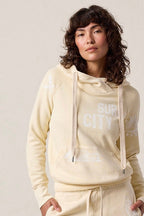 Lisse Fitted Loop Terry Surf City Hoodie