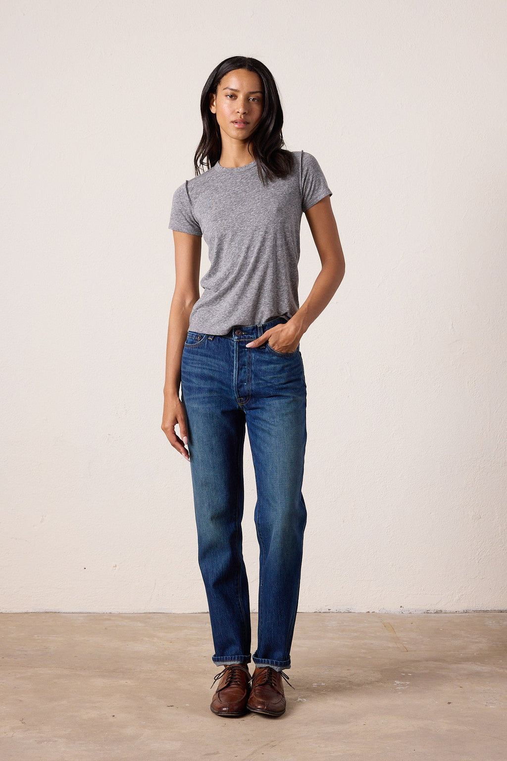 Alessi Shrunken Melange Jersey Tee