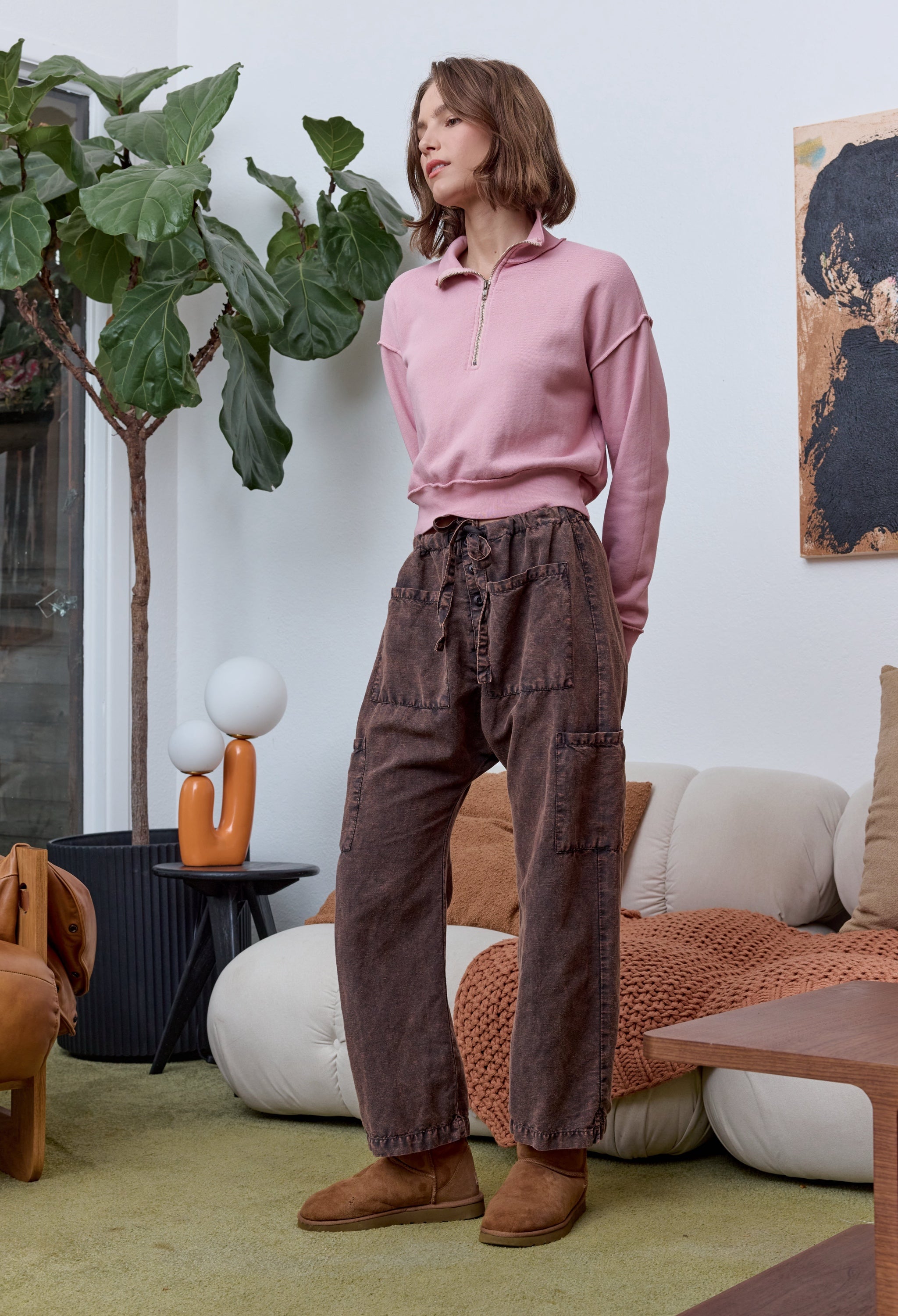 Tova Cloud Fleece Half Zip Sweatshirt