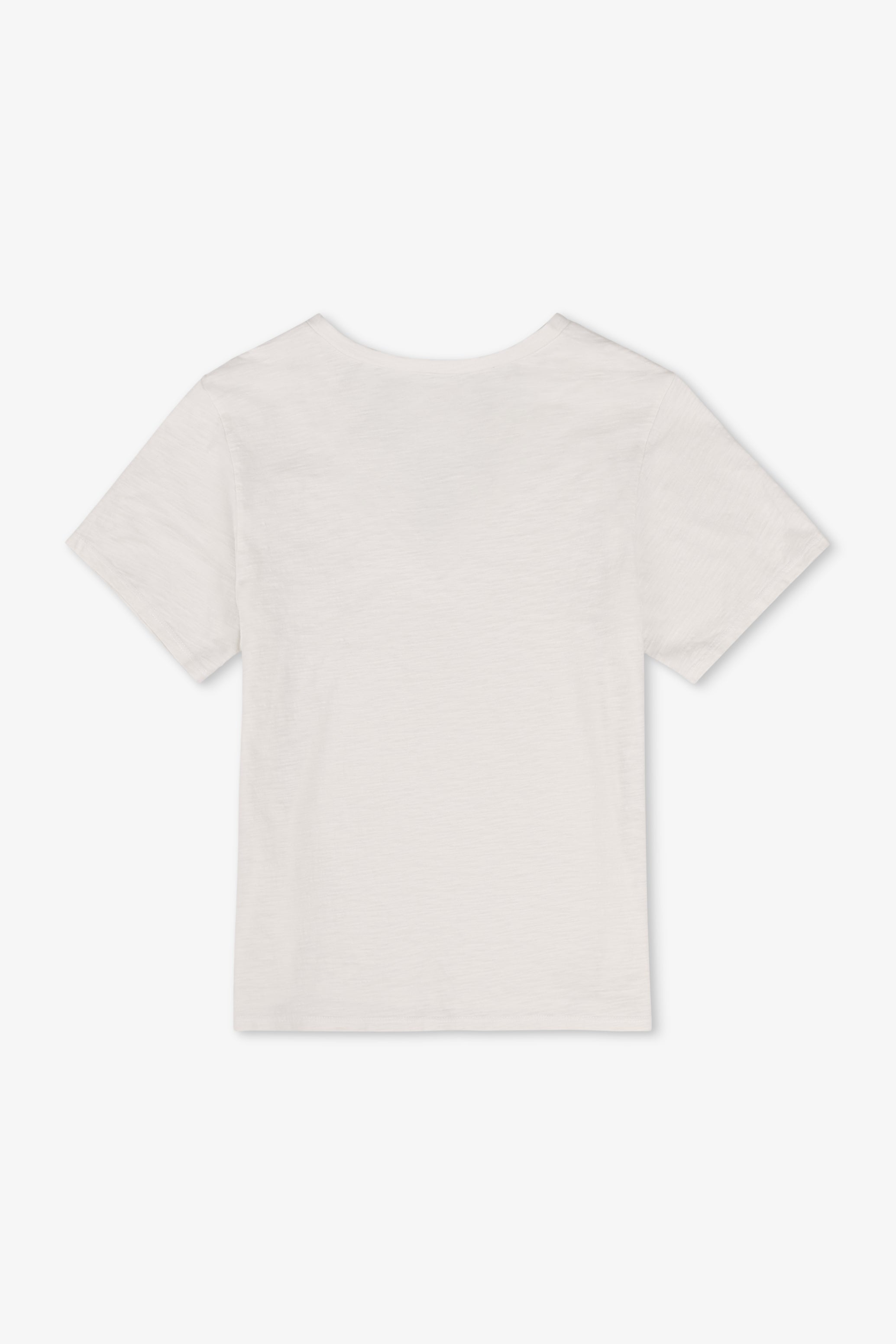 Layla Relaxed V Neck Slub Jersey Tee