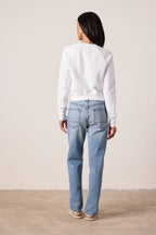 Saguro Chic Torn Loop Terry Sweatshirt