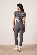 Tara Lux Jersey Hula Mini Crew Tee