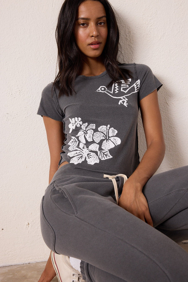 Tara Lux Jersey Hula Mini Crew Tee Hover Image