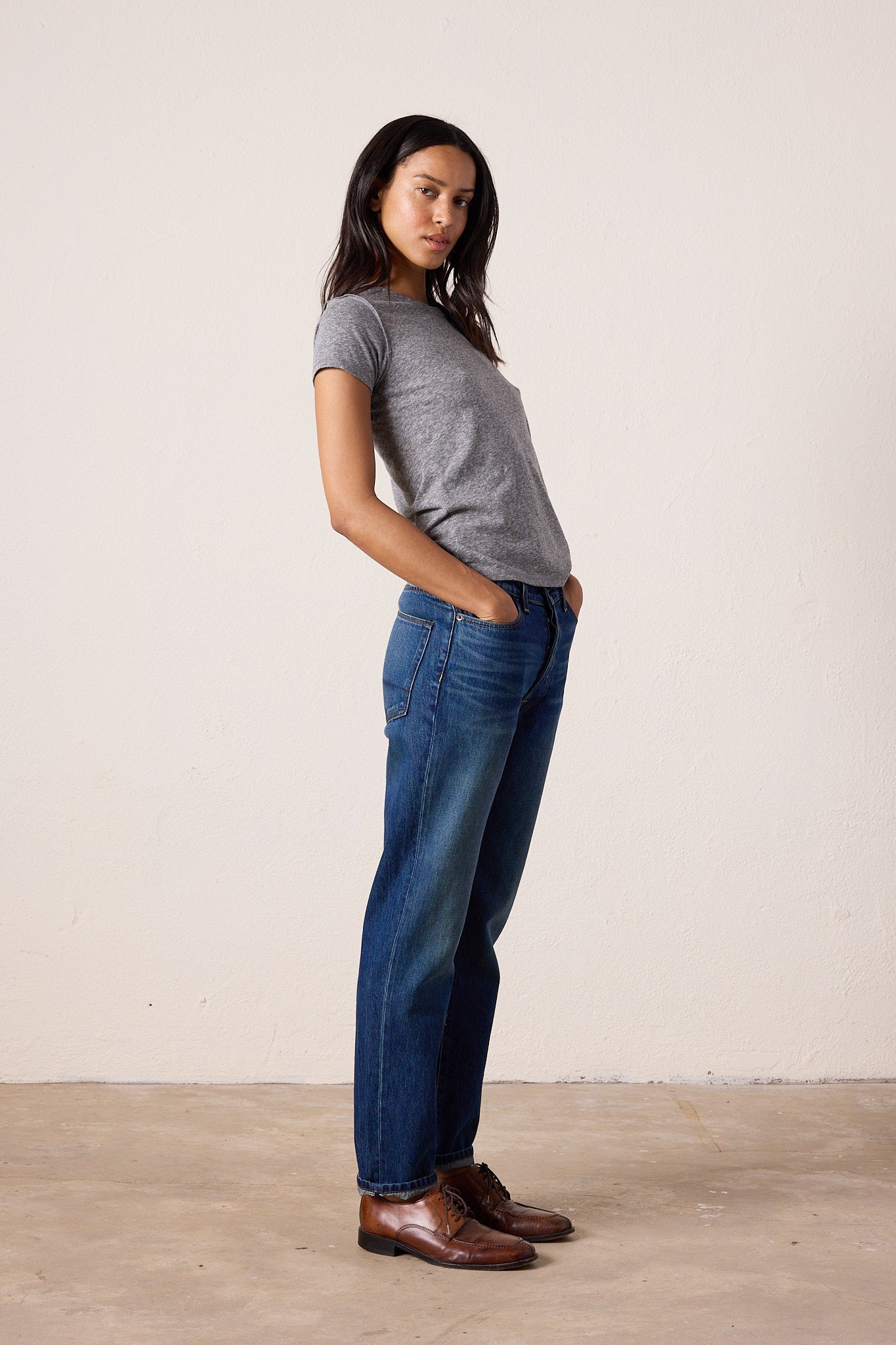 Owen Mid Rise Slim Straight Jean