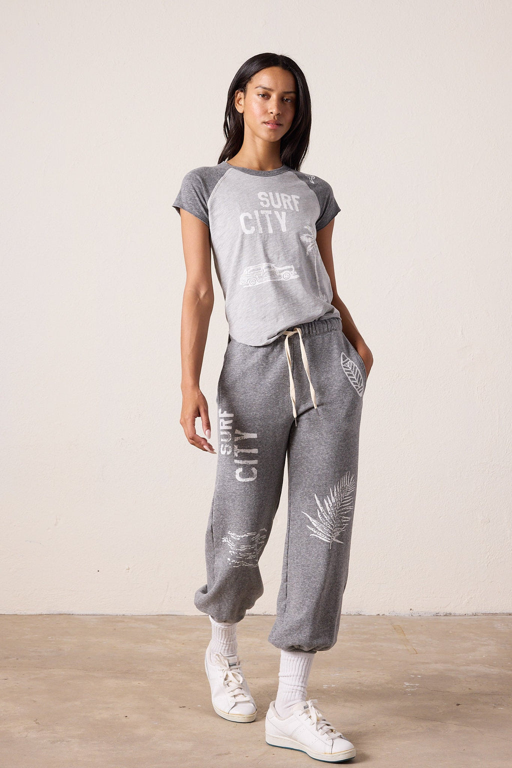 Tommy Vintage Jersey Surf City Raglan Tee