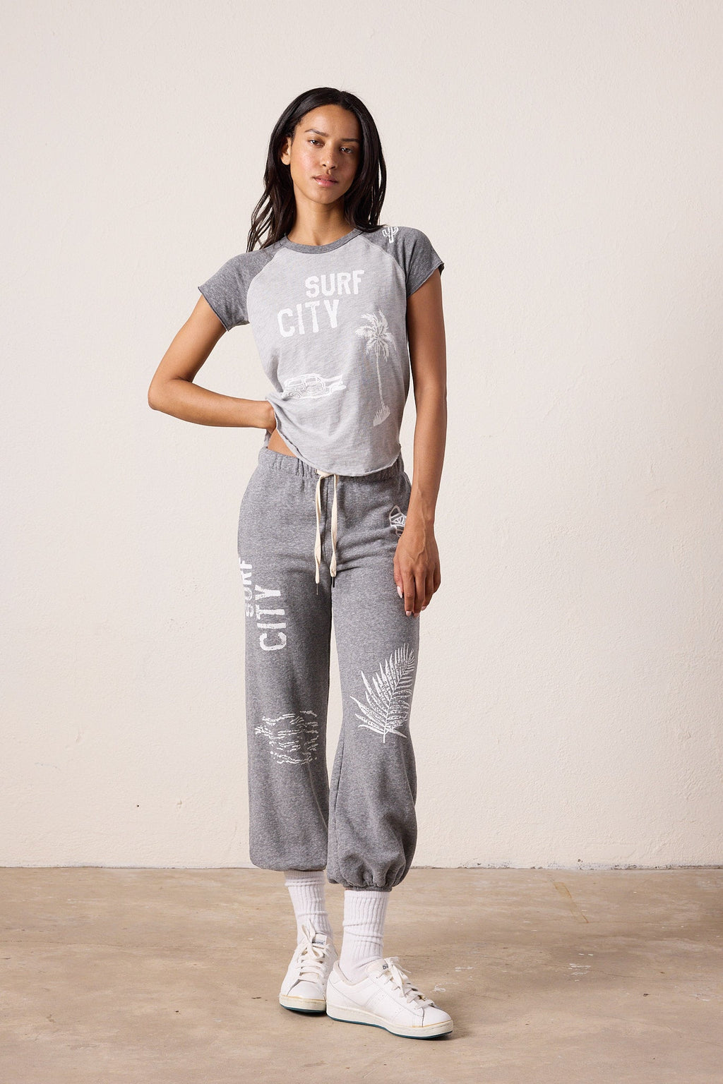 Tommy Vintage Jersey Surf City Raglan Tee