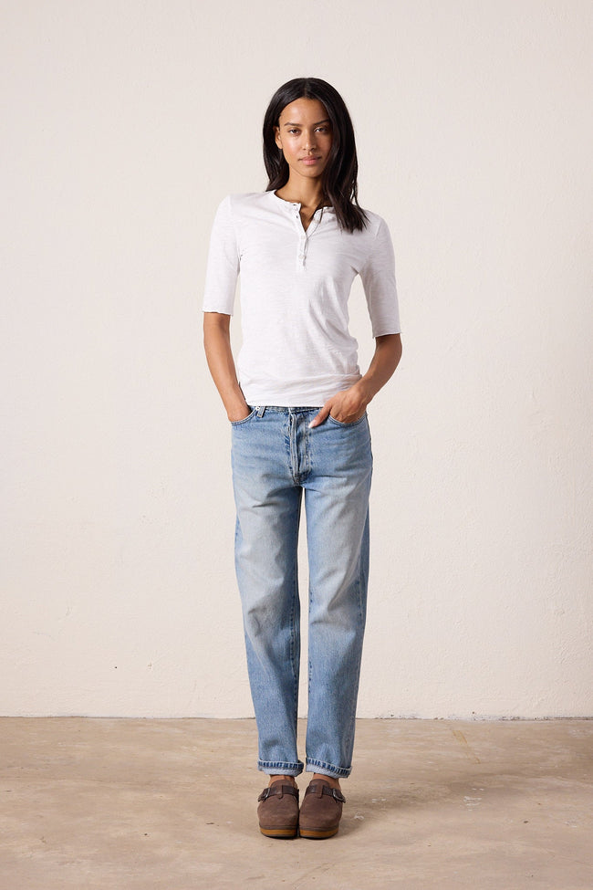 James Fitted Slub Jersey Henley Main Image