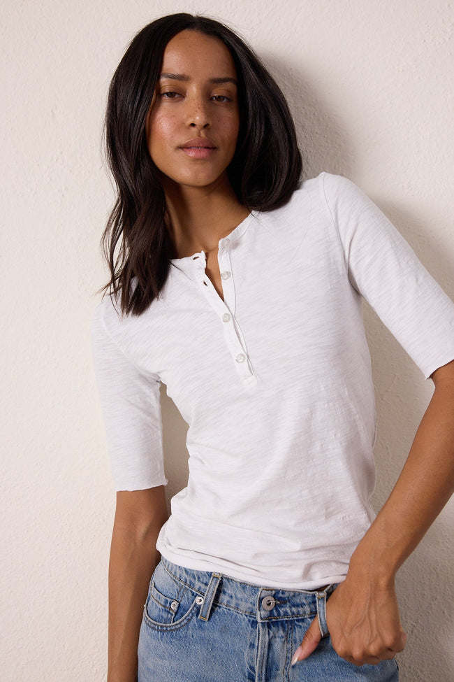 James Fitted Slub Jersey Henley Hover Image