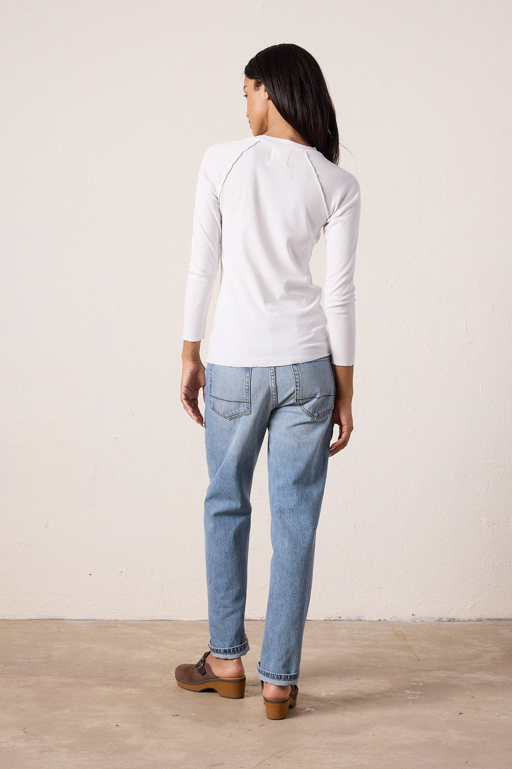 Aria Fitted Baby Rib Raglan Tee