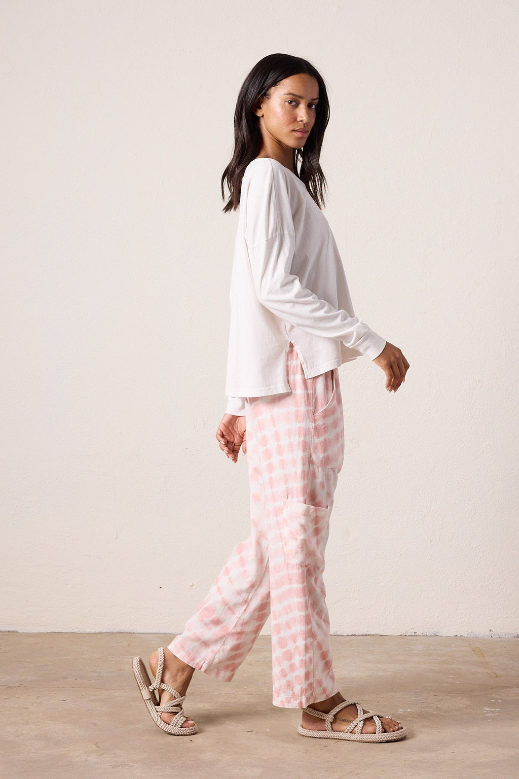 Shailey Paperbag Waist Linen Viscose Pant