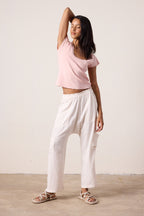 Shailey Paperbag Waist Linen Viscose  Pant