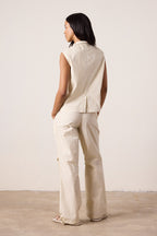 Danny Relaxed Mineral Print Drawstring Pant