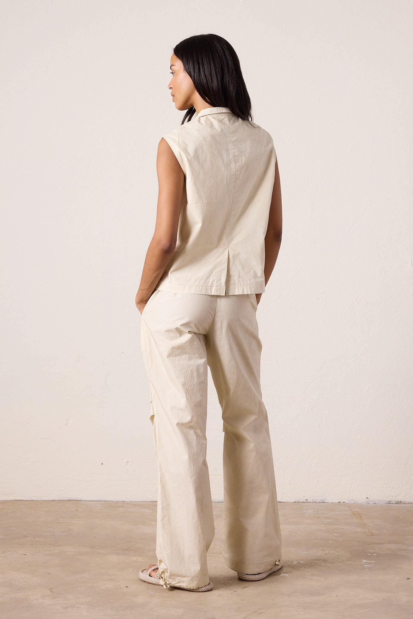 Danny Relaxed Mineral Print Drawstring Pant