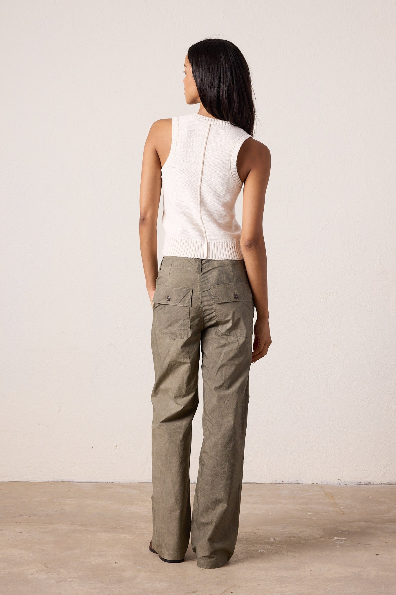 Elias Wide Leg Mineral Print Baker Pant