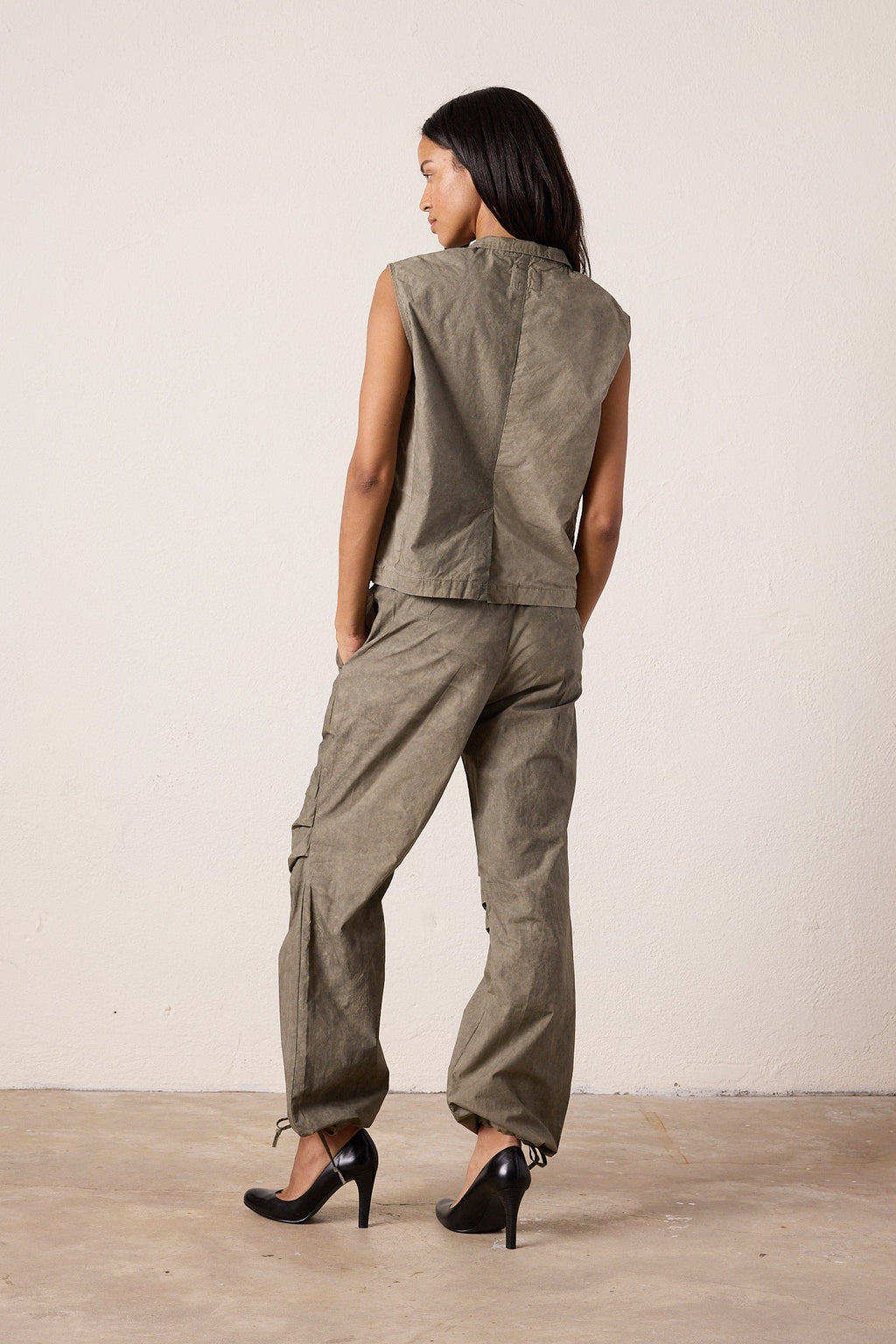 Danny Relaxed Mineral Print Drawstring Pant