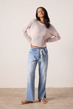 Penny Relaxed Tie Waist Jean