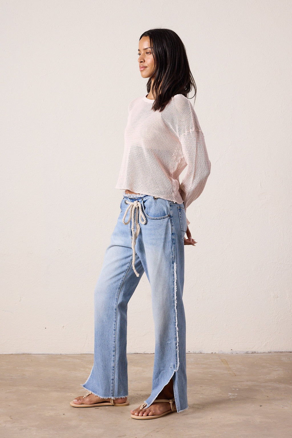 Penny Relaxed Tie Waist Jean
