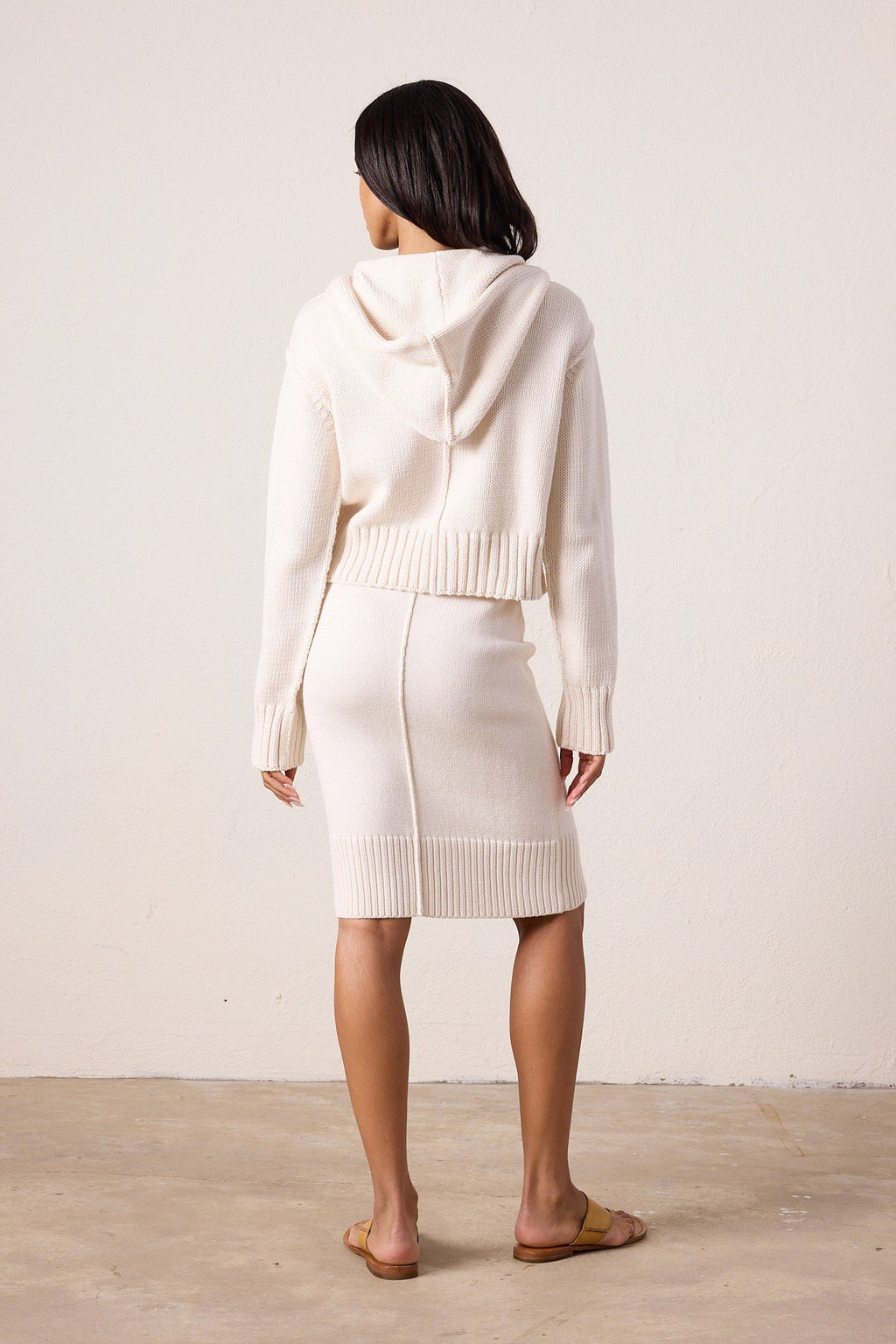 Mills Shrunken Cotton Zip Hoodie Sweater