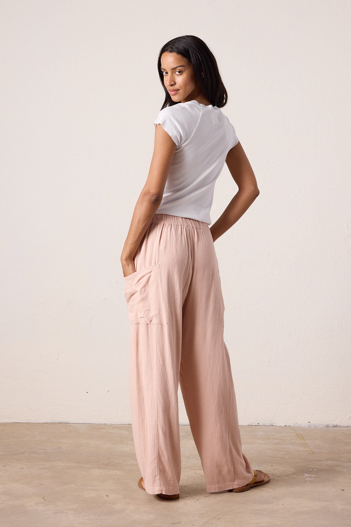 Sydney Wide Leg Linen Viscose Pant